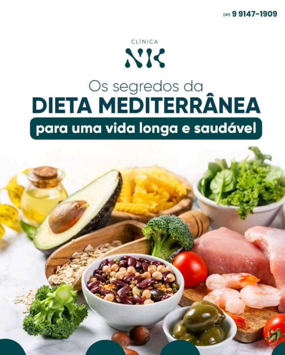 Dieta mediterrânea para uma vida longa e saudável